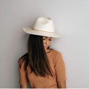 Gigi Pip | Jani Straw fedora in ivory